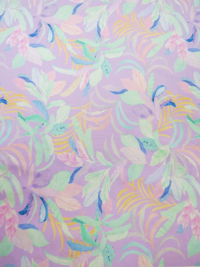 Printed Spandex Fabric – Spring Lavender