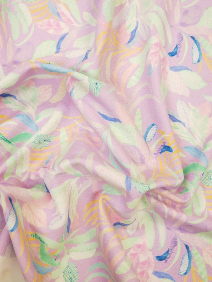 Printed Spandex Fabric – Spring Lavender - Image 2
