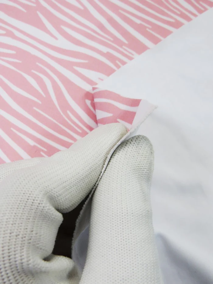 Printed Spandex Fabric – Zebra Pink - Image 2