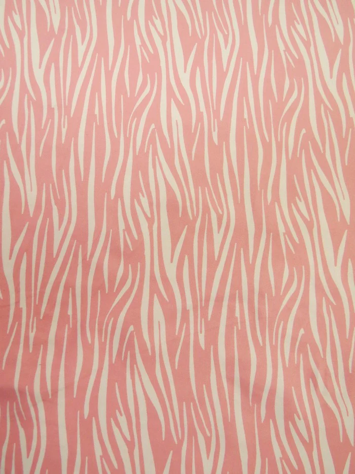 Printed Spandex Fabric – Zebra Pink - Image 4