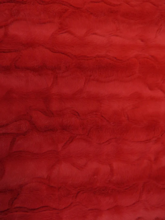 Bunny Rabbit Ultra Soft Snuggle Minky / Fire Red - Image 2
