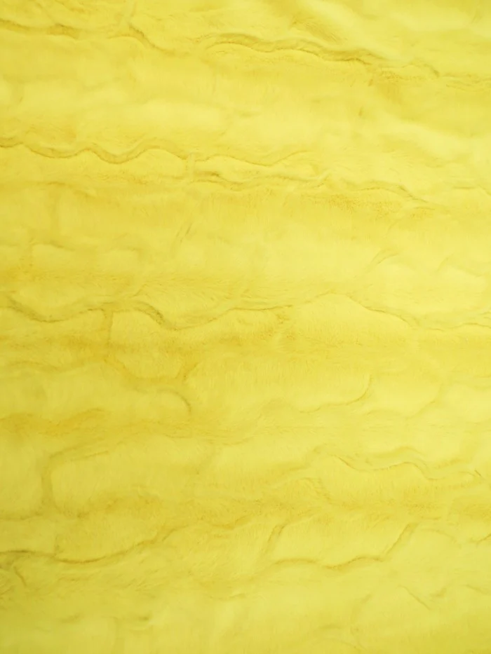 Bunny Rabbit Ultra Soft Snuggle Minky / Yellow - Image 2
