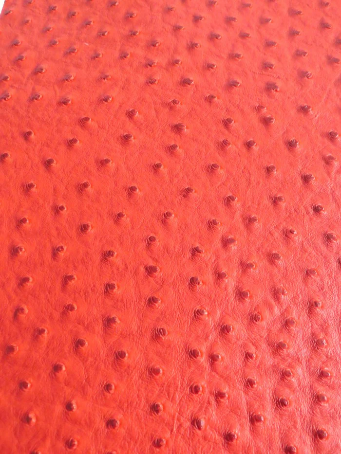 Red Classic Ostrich Upholstery Vinyl Fabric / By The Roll - 30 Yards - Image 2