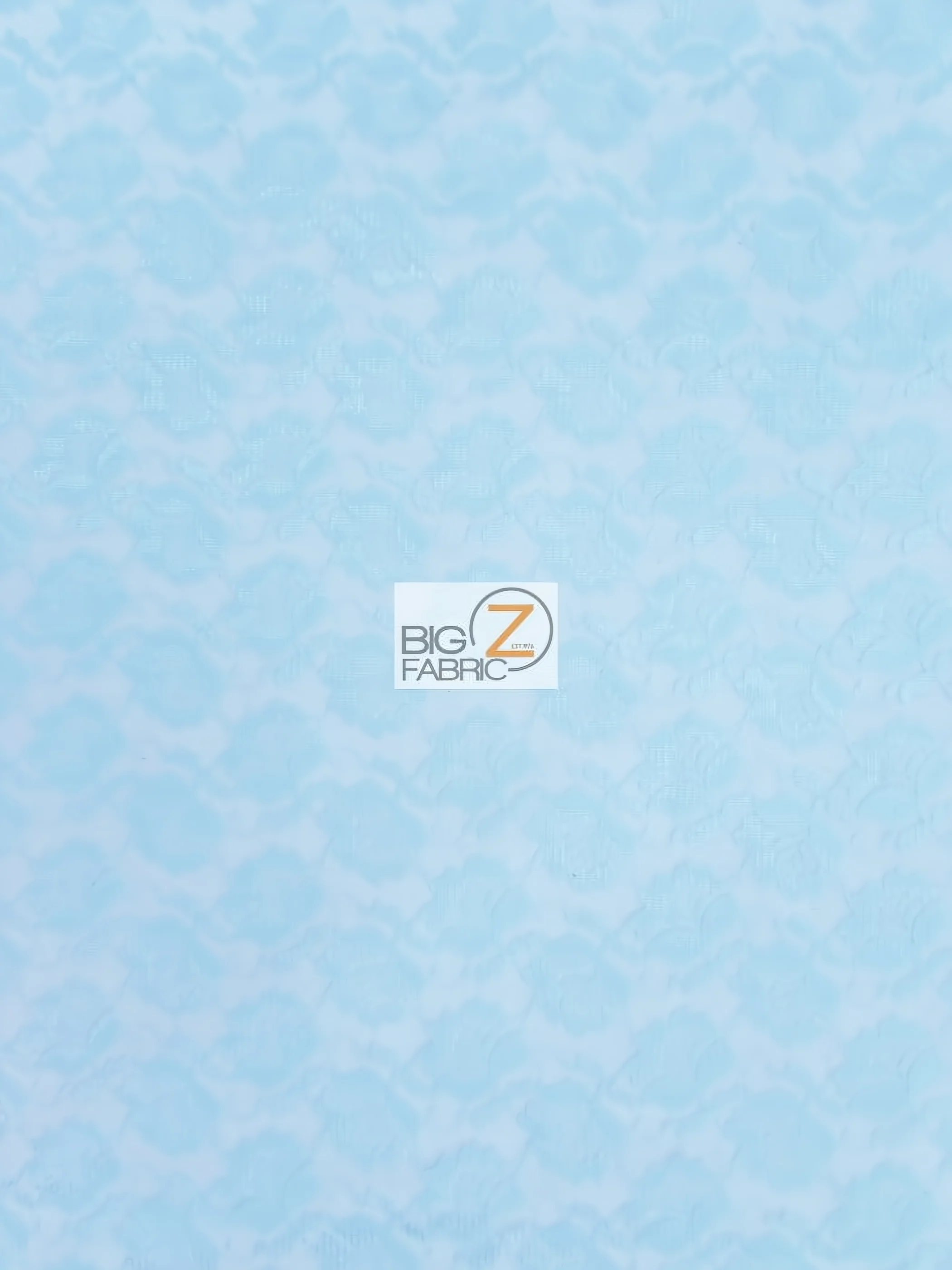 Rose/Flower Lace Fabric / Light Blue / Sold By The Yard
