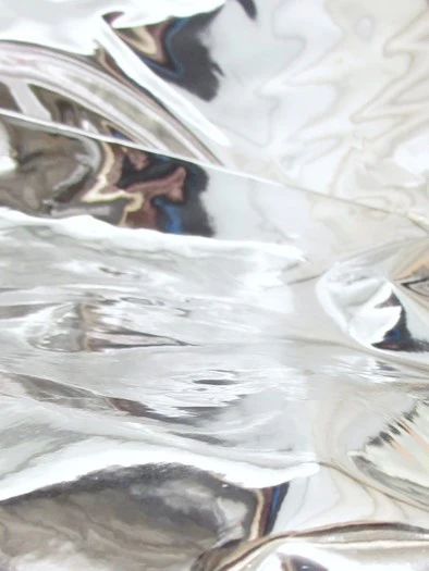 Royal Blue Chrome Mirror Reflective Vinyl Fabric / Sold By The Yard - Image 2