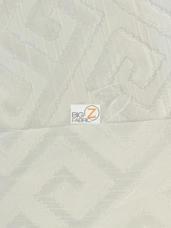 Royal Labyrinth Geometric Upholstery Fabric / Slate / Sold By The Yard - Image 3