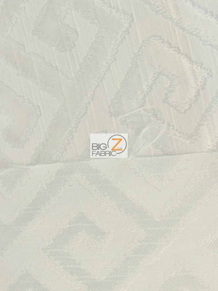 Royal Labyrinth Geometric Upholstery Fabric / Snow / Sold By The Yard - Image 3
