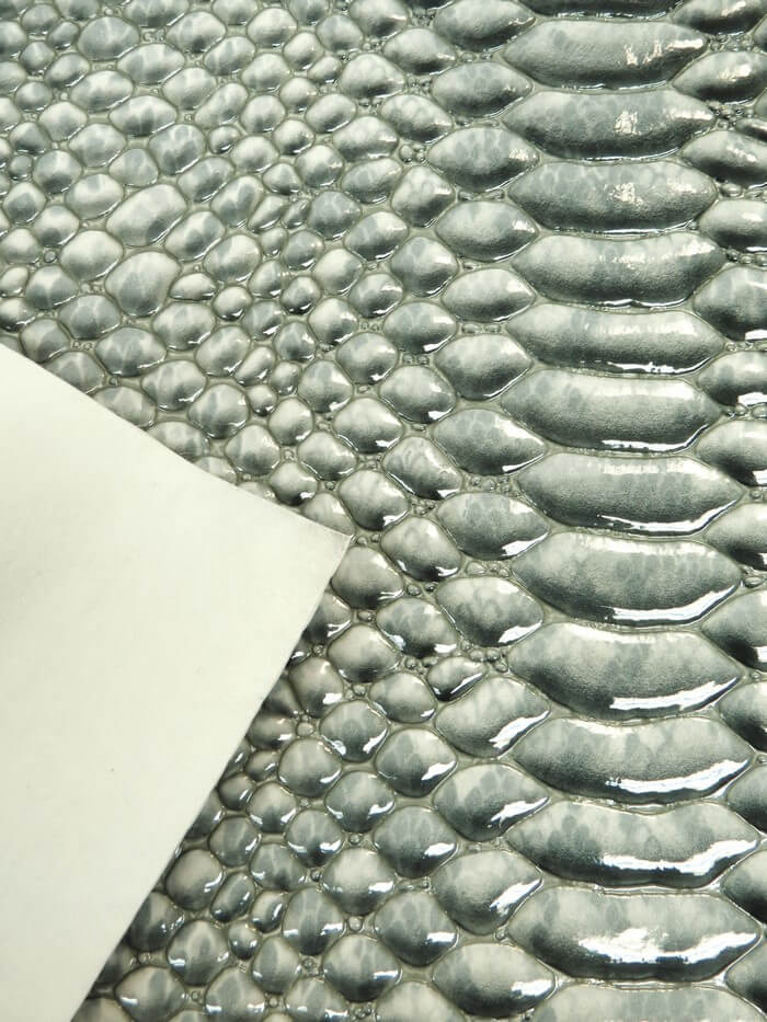 Devil Red Shiny 3D Serpent Snake Embossed Vinyl Fabric / Sold by the Yard - Image 5