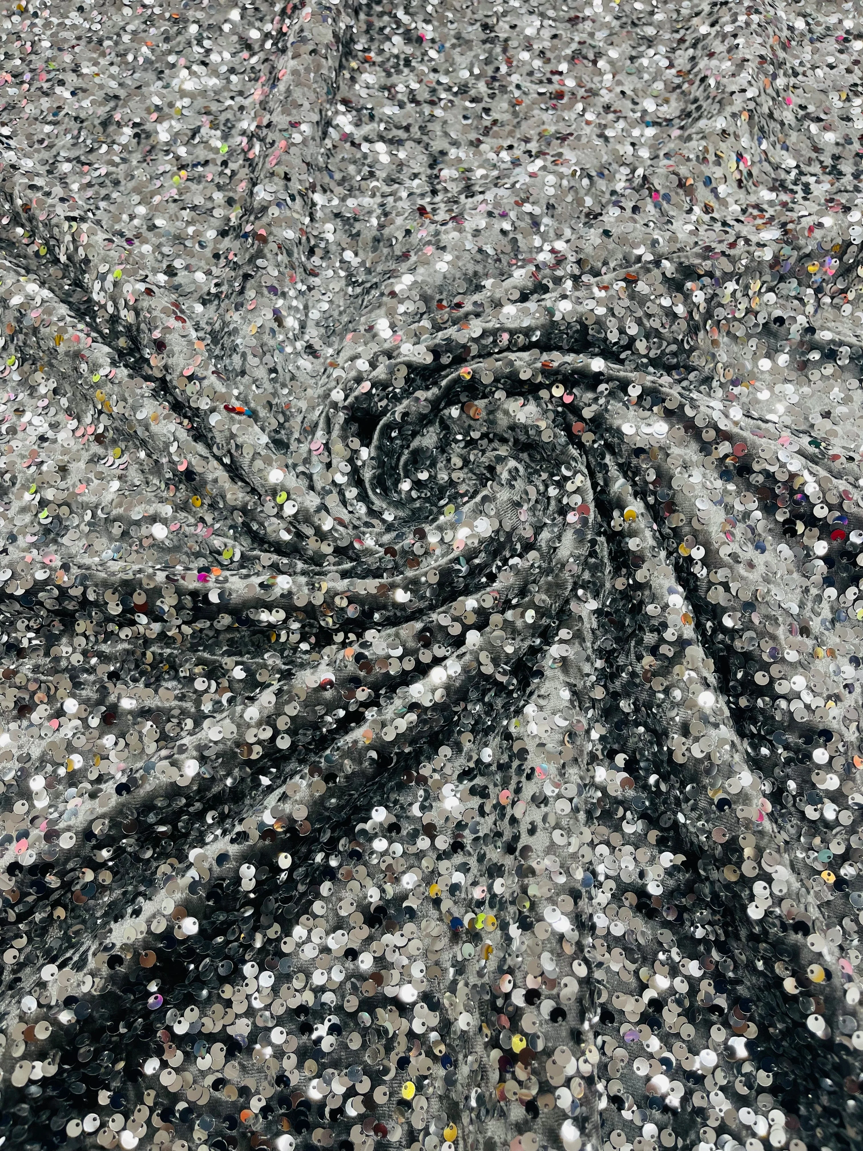 SEQUIN VELVET FABRIC (By The Yard) - Image 63
