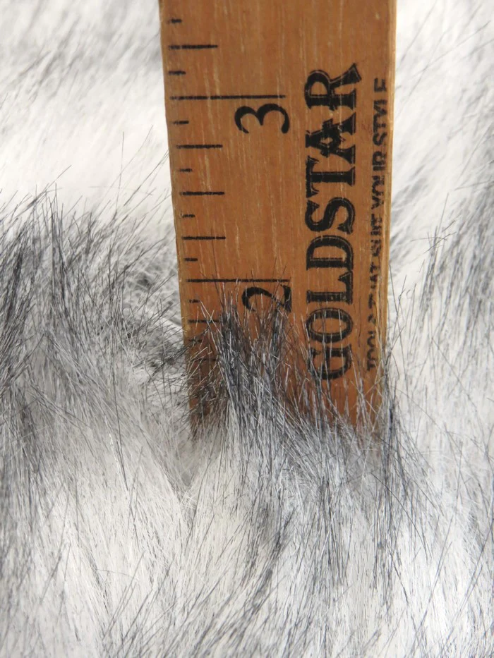 Silver Neo Wolf Anti-Shed Animal Faux Fur / Sold by the Yard - Image 5