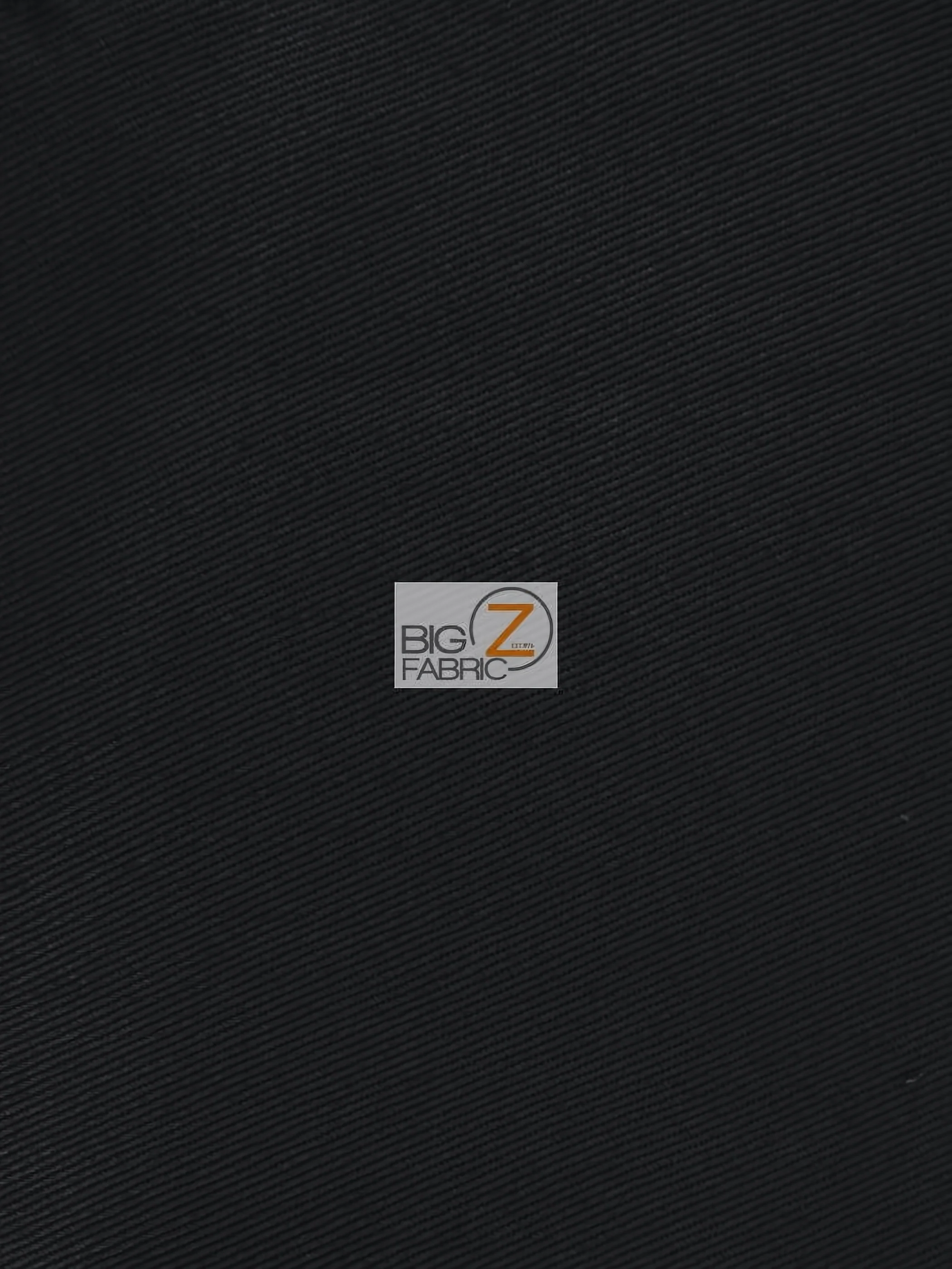 Solid 100% Cotton Twill Fabric / Black / Sold By The Yard