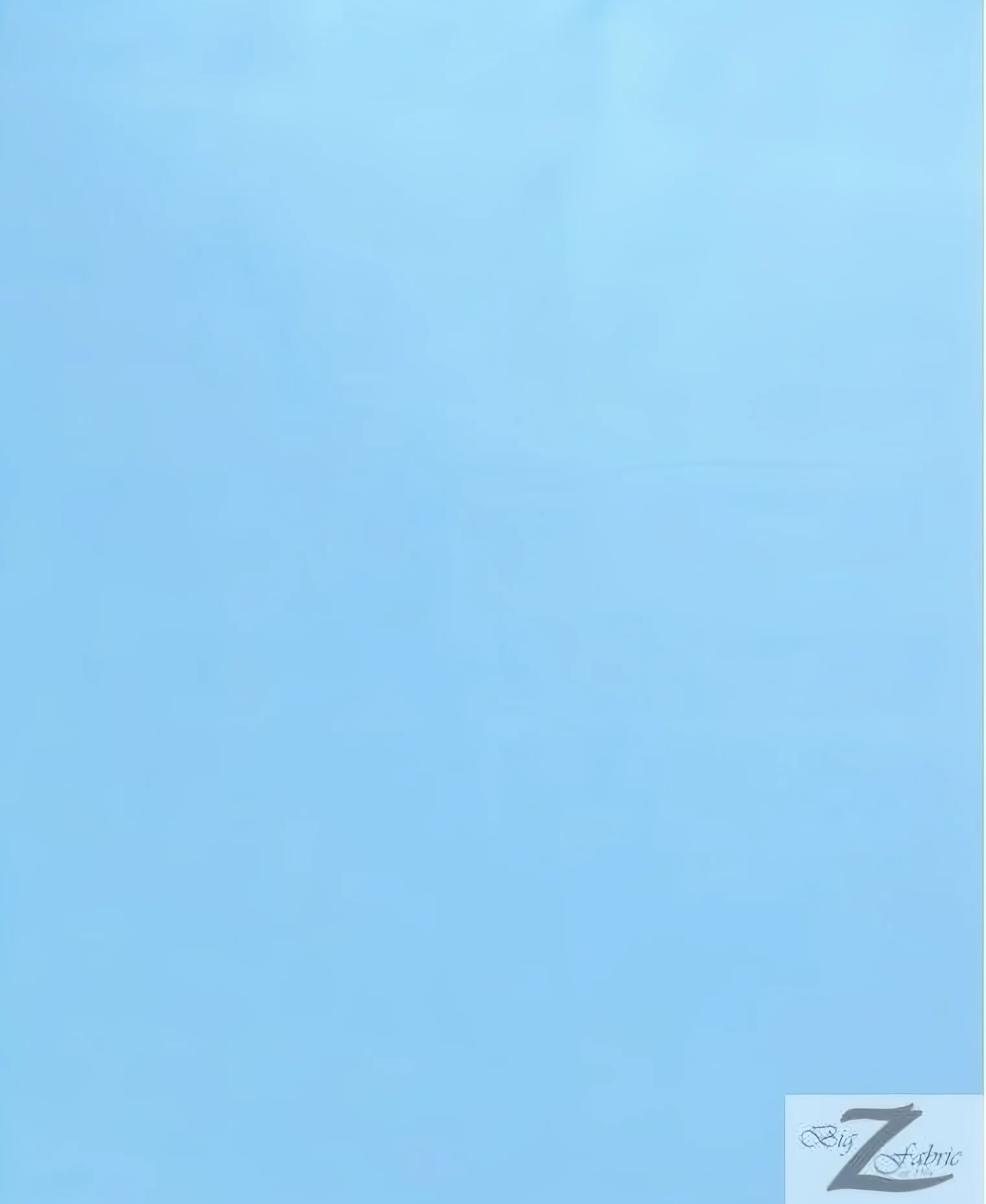 Solid All-Purpose 60" Poly Poplin Fabric / Light Blue / 100 Yard Roll
