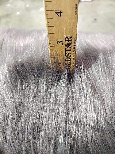 White Solid Arctic Fox Fur Faux Fur Fabric / Sold By The Yard - Image 4