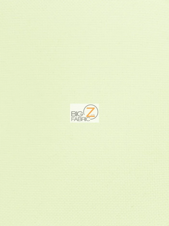 Solid Canvas Outdoor Waterproof PVC Backing Fabric / Ivory / Sold By The Yard Closeout!!!