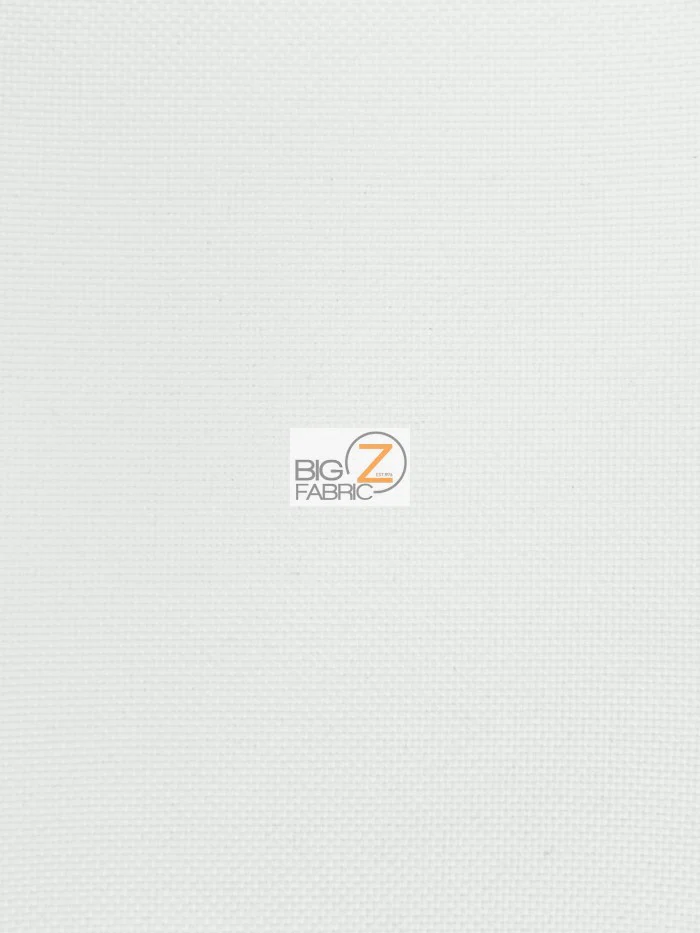 Solid Canvas Outdoor Waterproof PVC Backing Fabric / White / Sold By The Yard Closeout!!!