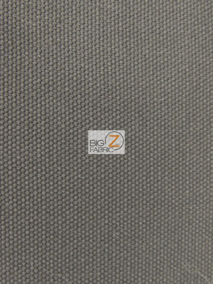 Solid Cotton Duck Canvas Fabric / Gray / Sold By The Yard