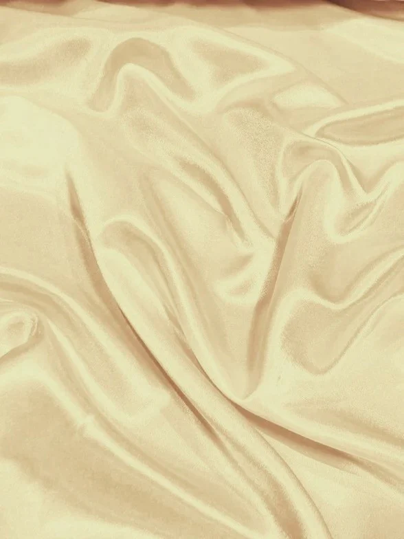 Solid Crepe Back Satin Fabric / Tan / Sold By The Yard