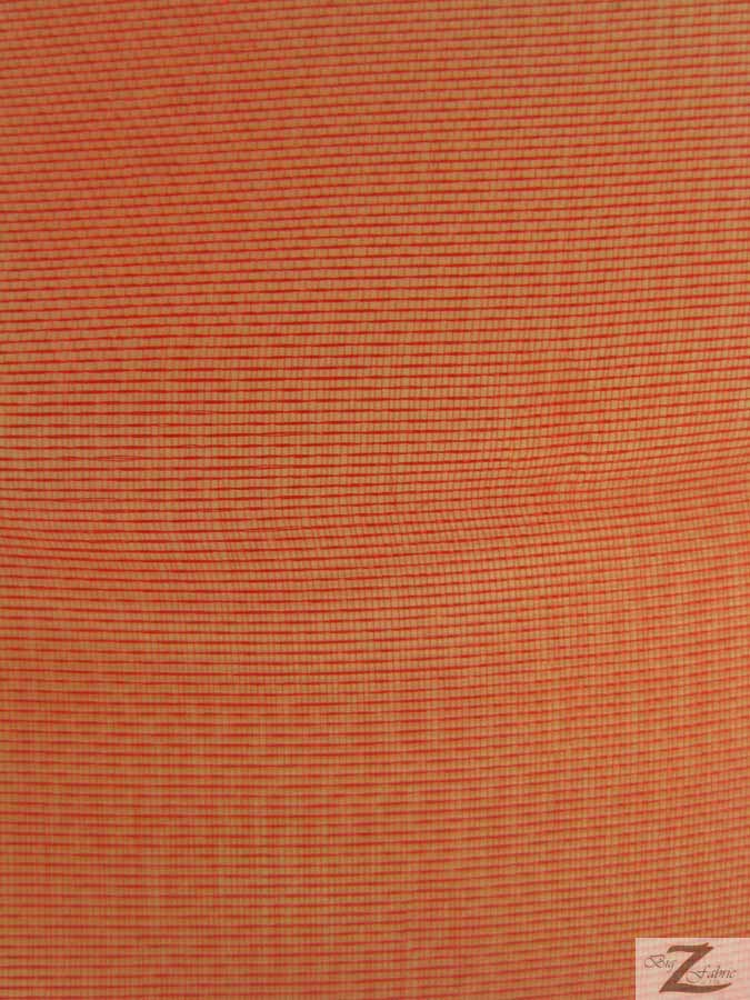 Solid Crystal Organza Fabric - 100 Yard Bolt - Cinnamon