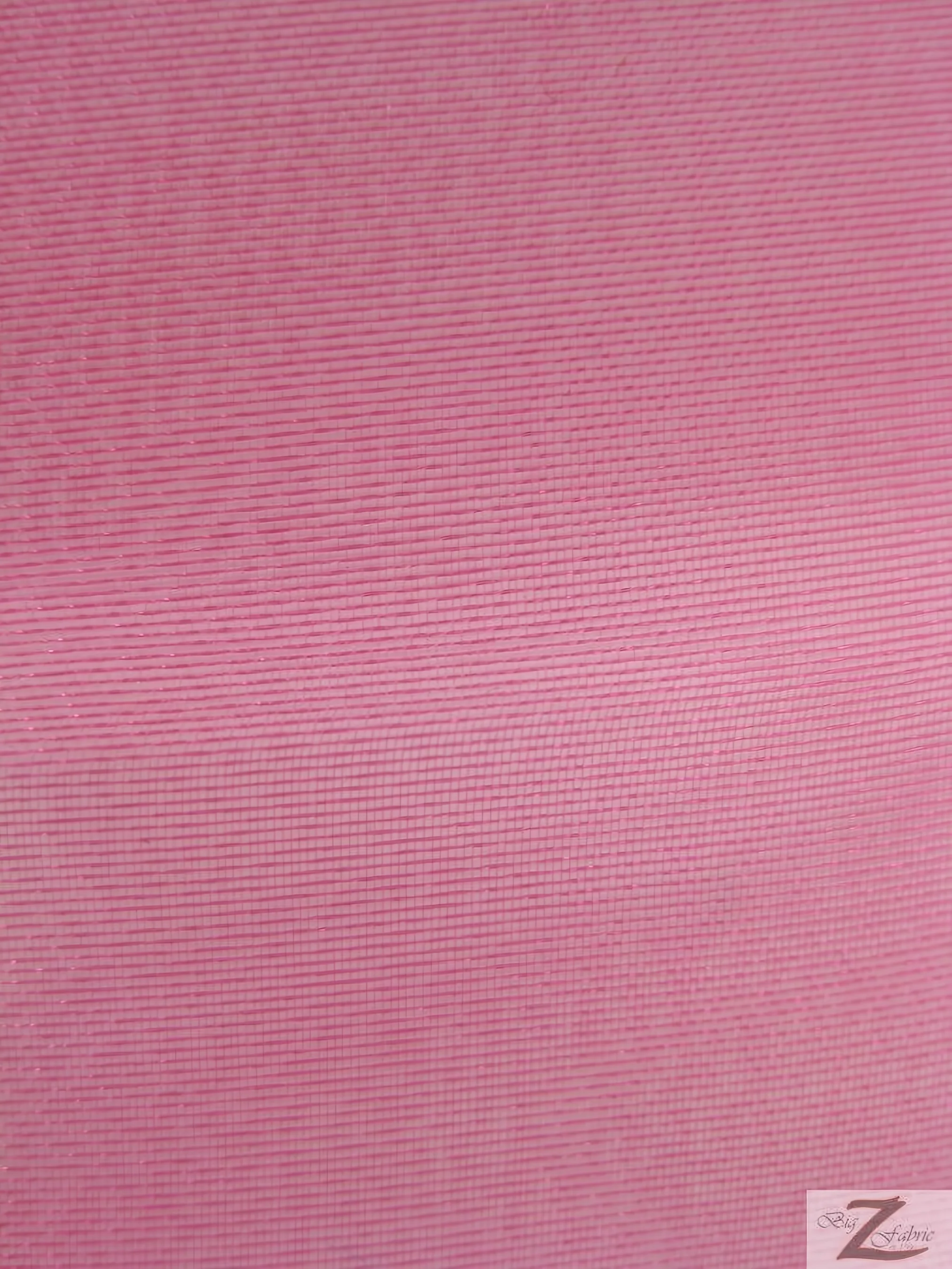 Solid Crystal Organza Fabric - 100 Yard Bolt - Fuchsia