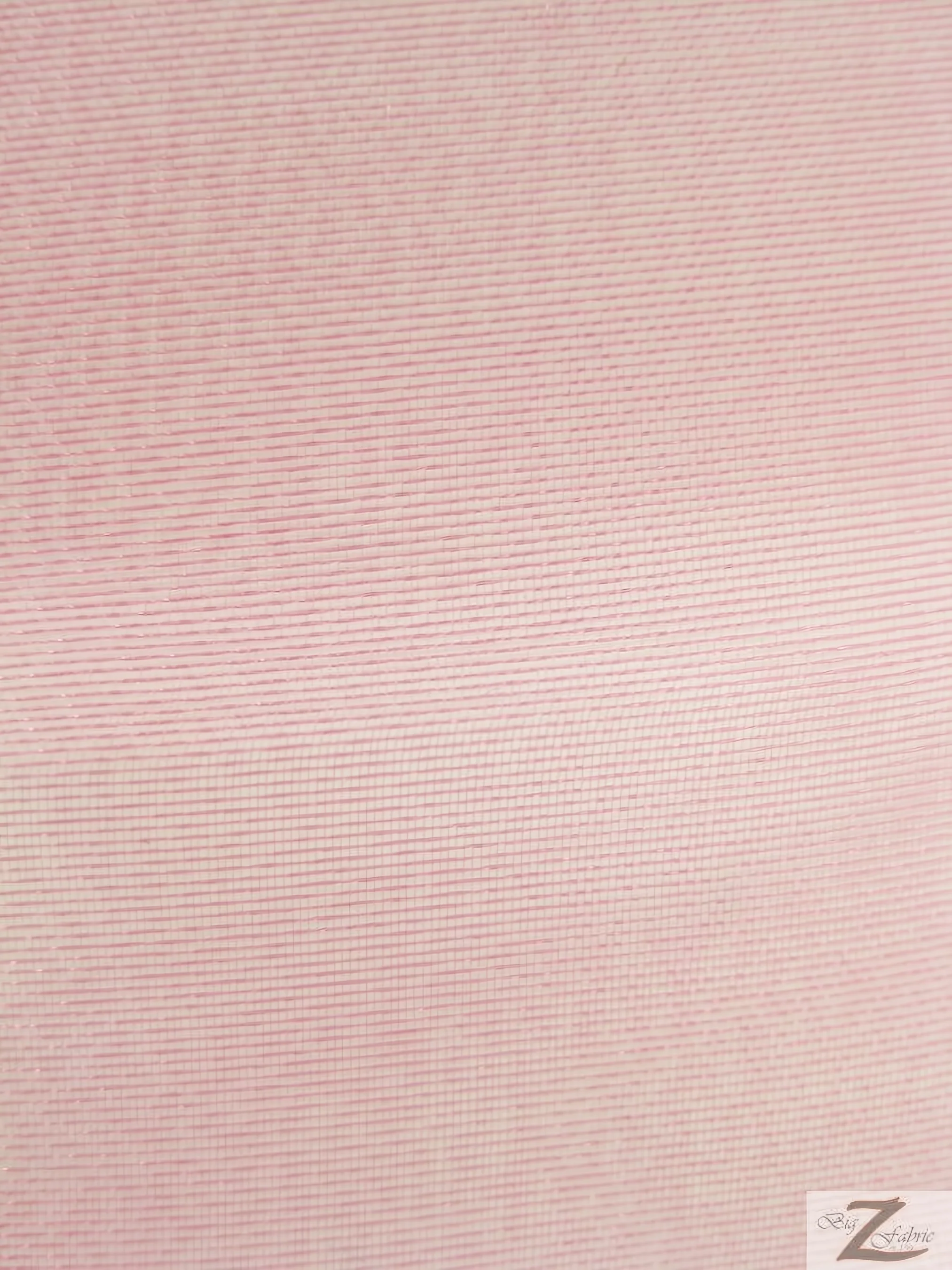 Solid Crystal Organza Fabric - 100 Yard Bolt - Pink