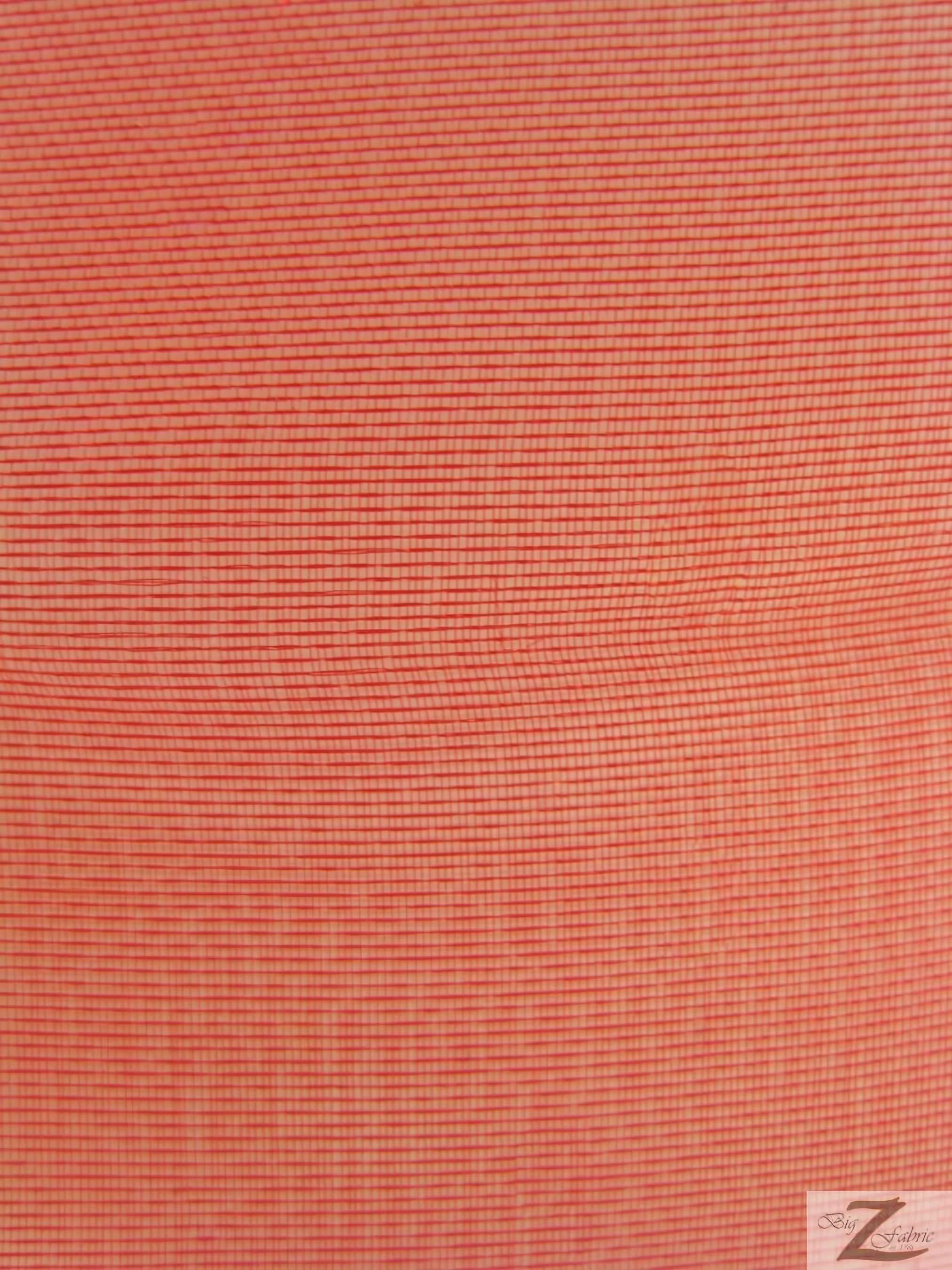 Solid Crystal Organza Fabric - 100 Yard Bolt - Red