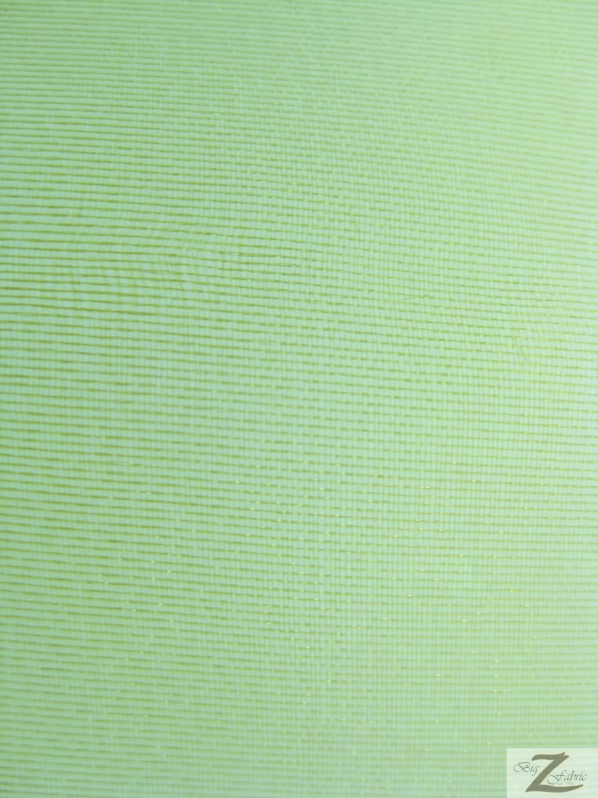 Solid Crystal Organza Fabric - 100 Yard Bolt - Sage
