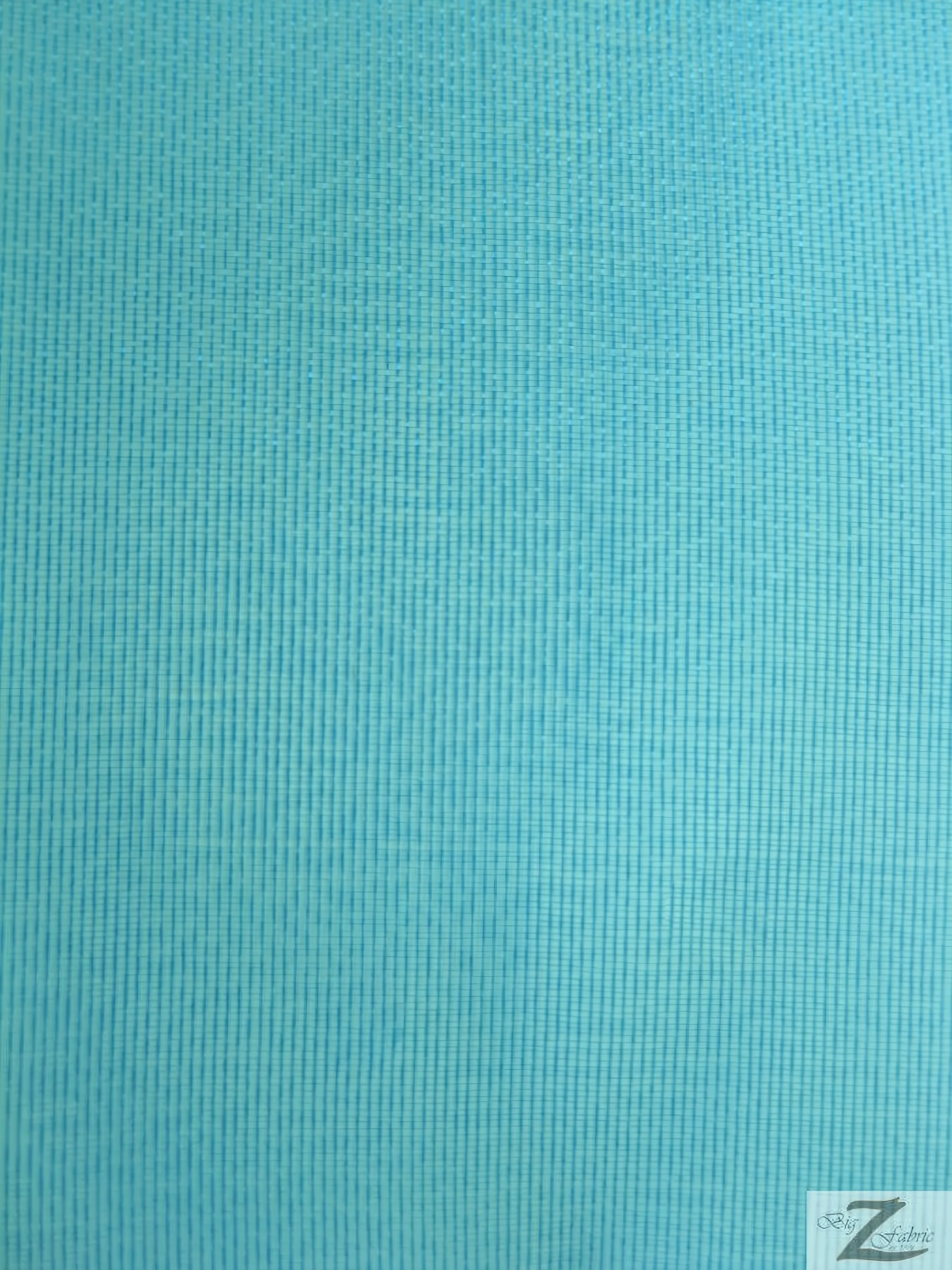 Solid Crystal Organza Fabric - 100 Yard Bolt - Turquoise