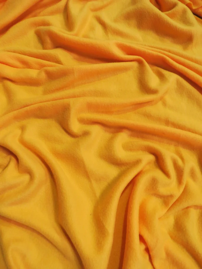 Solid Fleece Fabric / Golden Yellow (Second Quality Goods)
