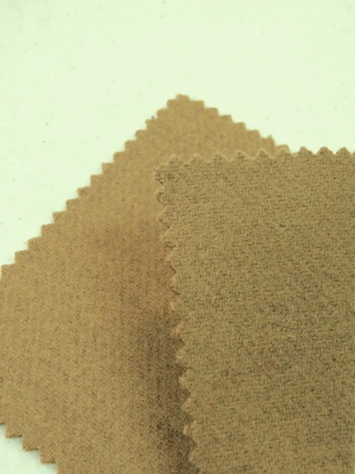 Solid Japanese Melton Wool - Tan(Japan Fuji Seiju) - By The Yard - Image 3