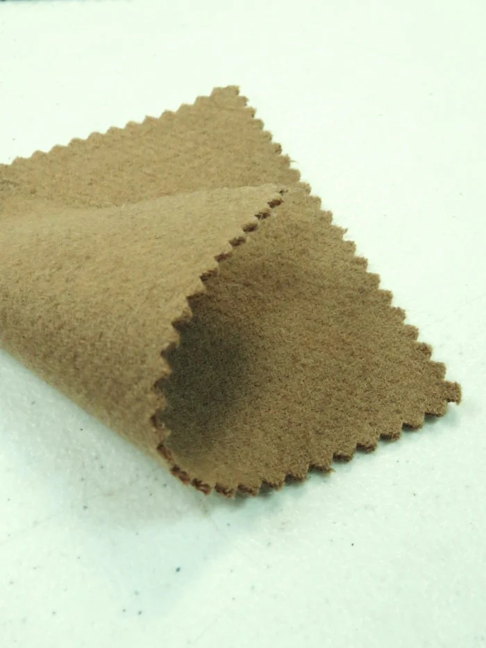 Solid Japanese Melton Wool - Tan(Japan Fuji Seiju) - By The Yard - Image 5