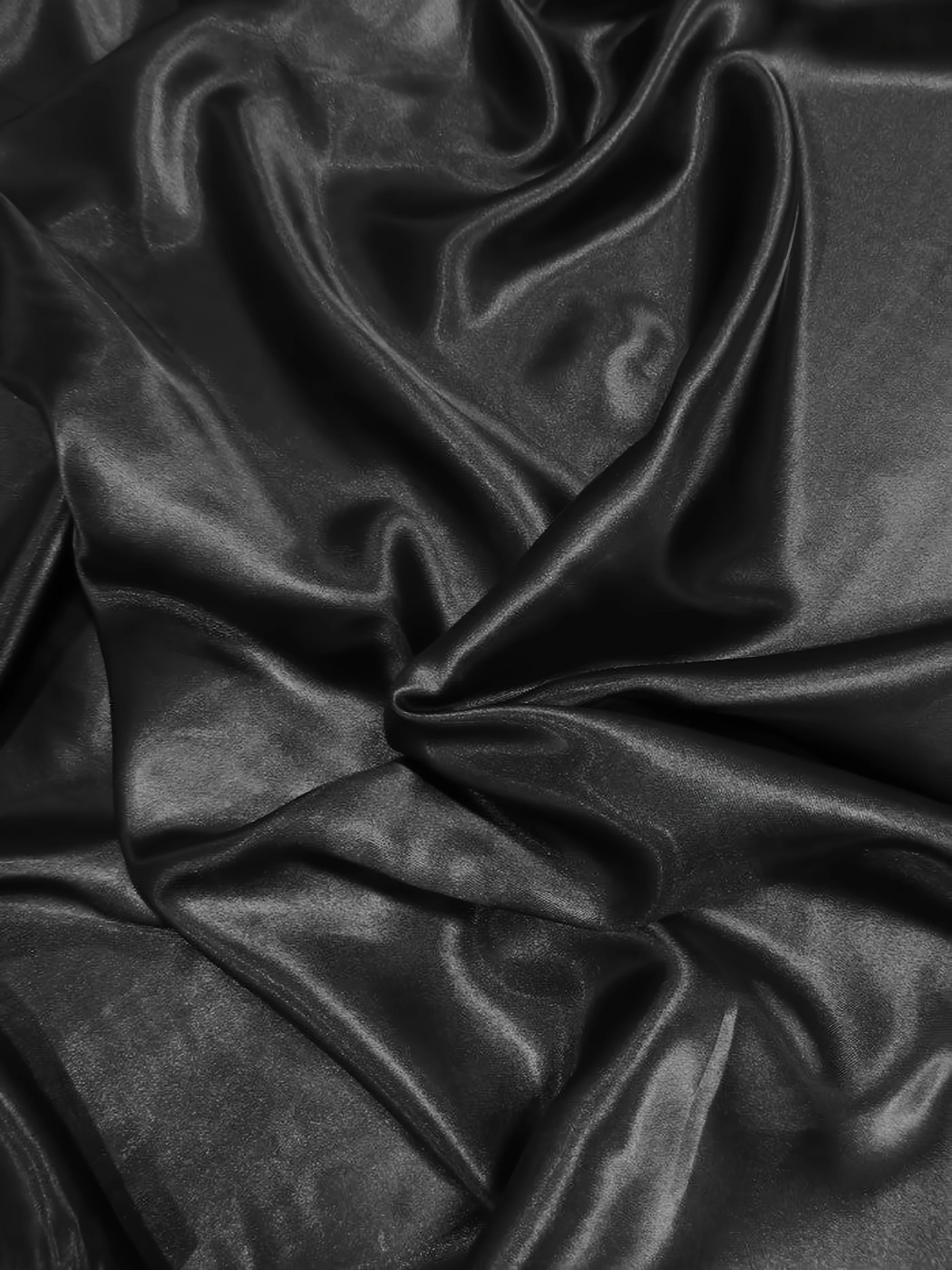 Solid Medium Weight Shiny Satin Fabric / Gold / Sold By The Yard - Image 2