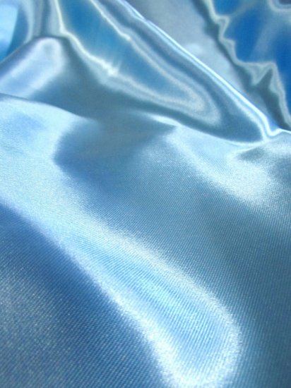 Solid Medium Weight Shiny Satin Fabric / Periwinkle / Sold By The Yard - Image 2
