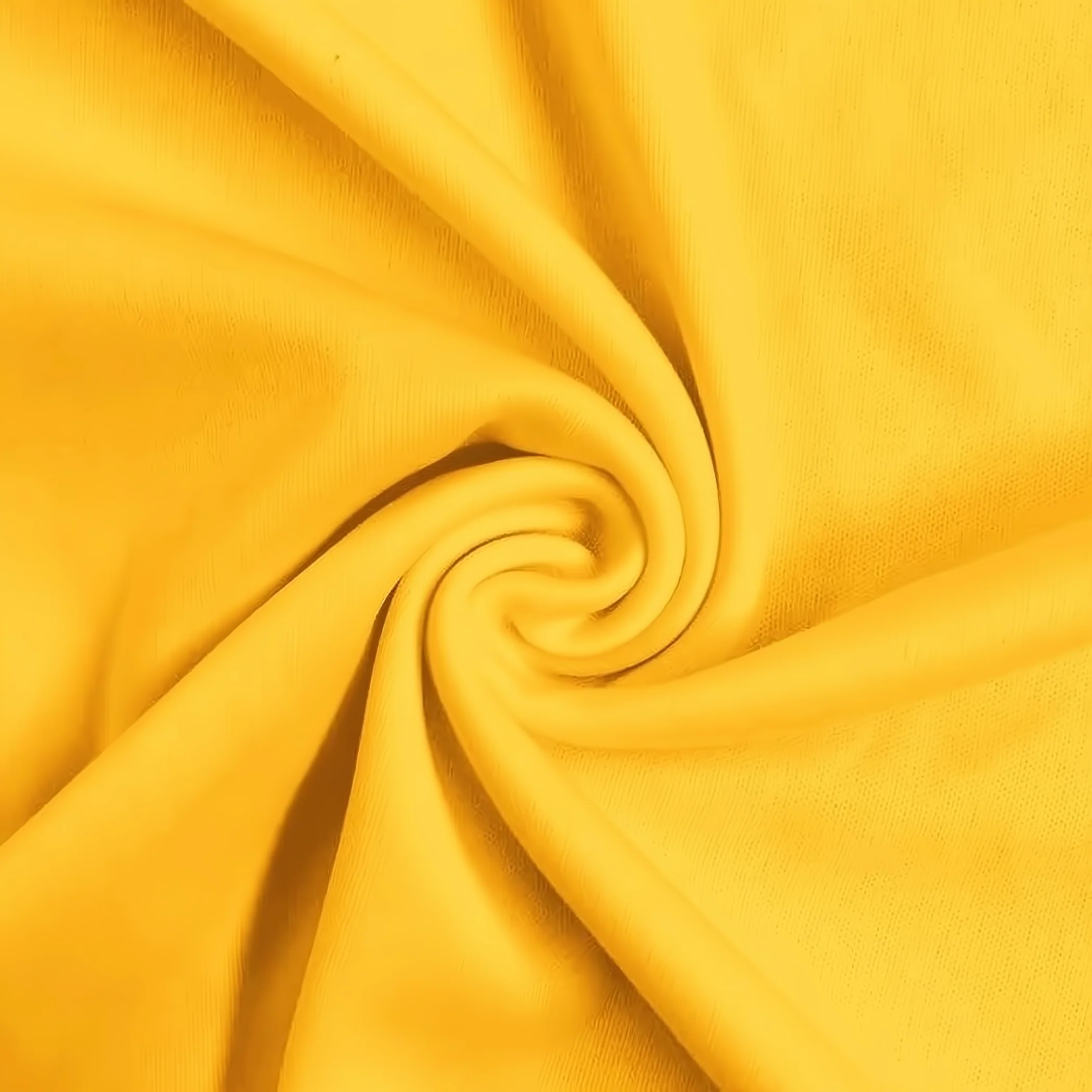 Solid Polyester Interlock Knit Fabric / Yellow / Sold By The Yard