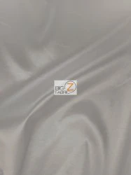 Solid Polyester Taffeta 58"/60" Fabric / Silver / Sold By The Yard - Image 6