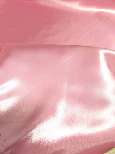 Solid Shiny Bridal Satin Fabric / Red / Sold By The Yard - Image 2