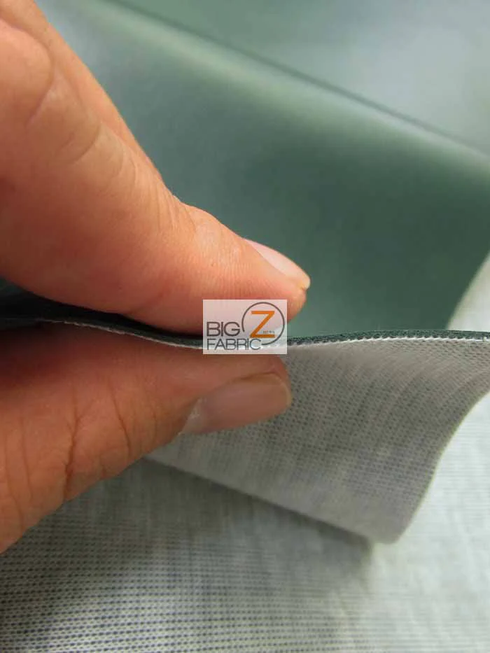Turquoise Solid Soft Vinyl Fabric / Sold By The Yard - Image 3