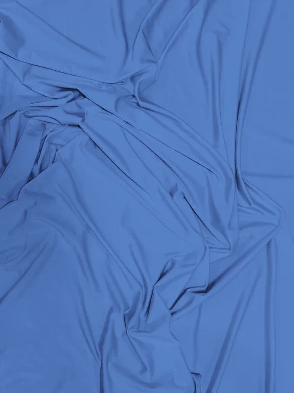 Solid Stretch Spandex Costume Nylon Fabric / Slate Blue / Sold By The Yard