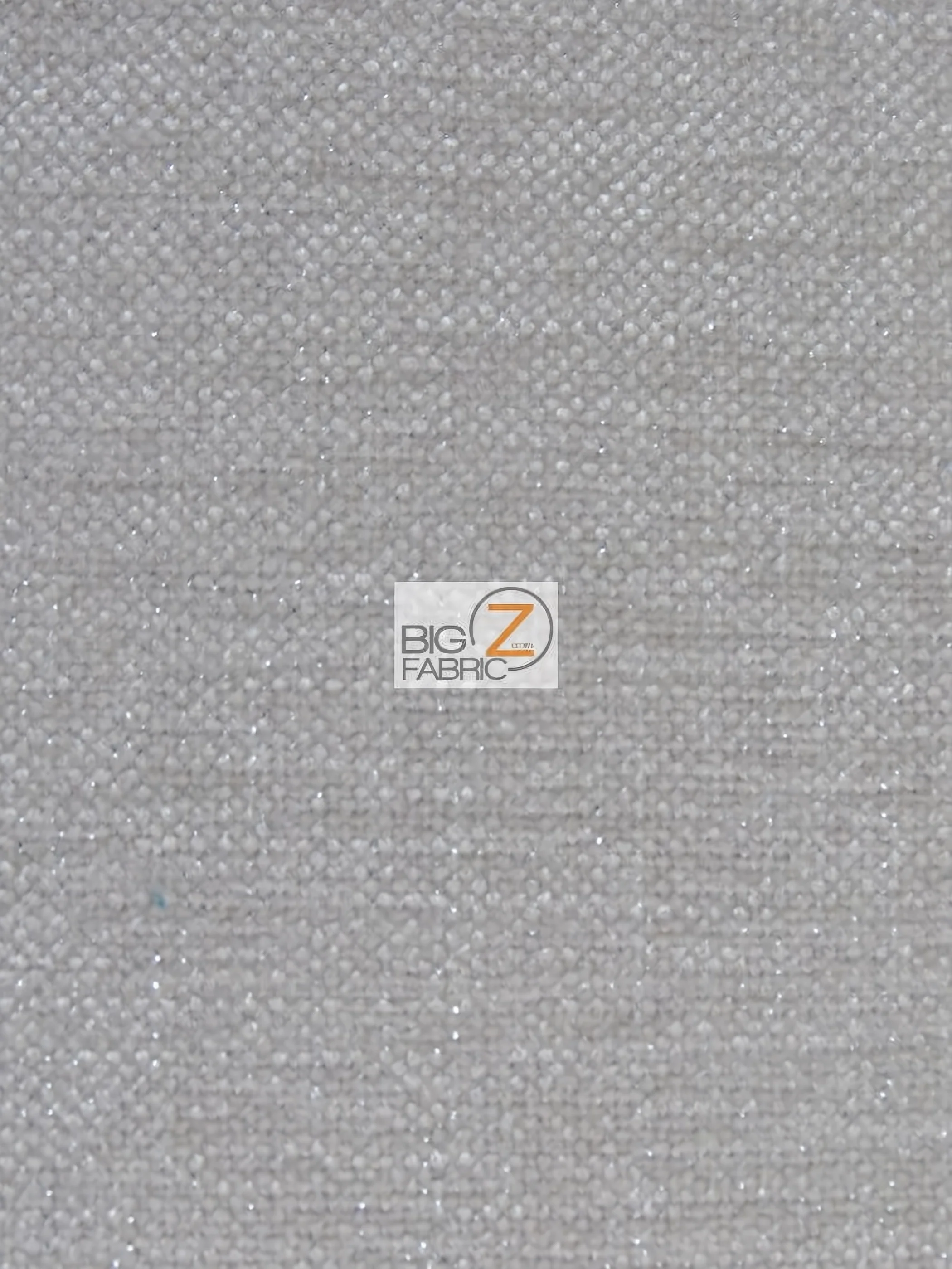 Sparkle Trend Chenille Upholstery Fabric / Oatmeal / Sold By The Yard