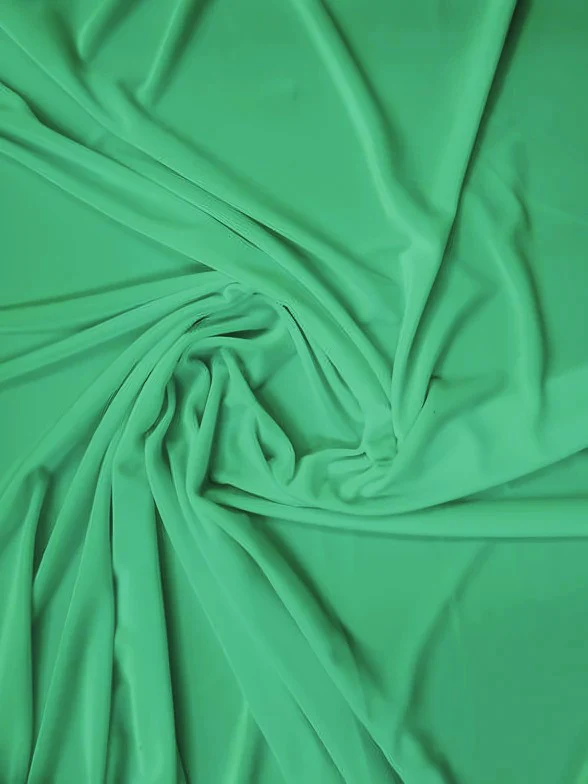 Stretch Velvet Velour Spandex 360 Grams Costume Fabric / Mint / Sold By The Yard