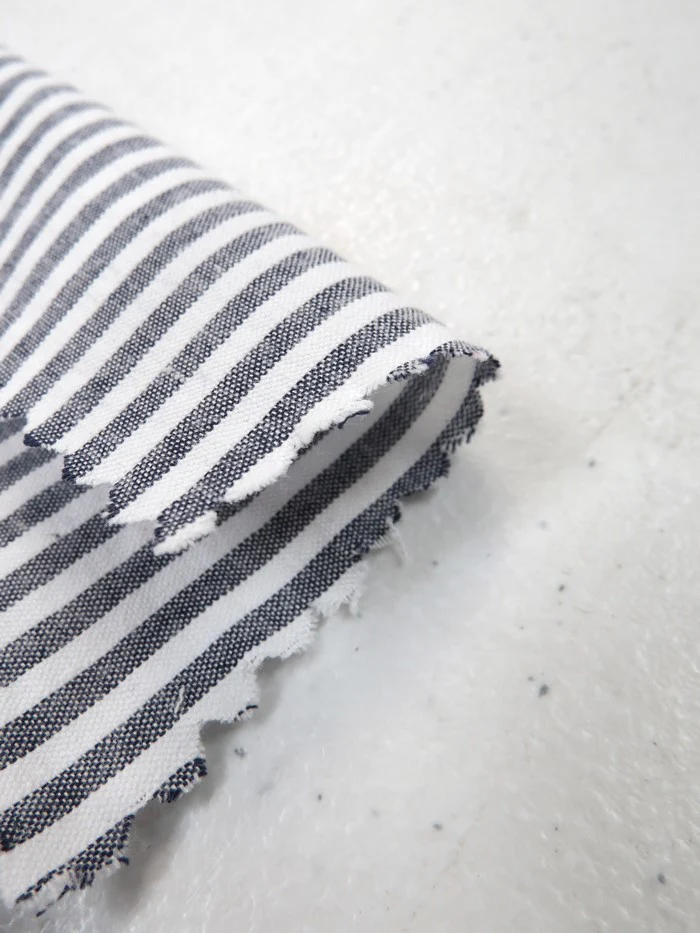Striped 1/8th" Seersucker Cotton Fabric - Image 4