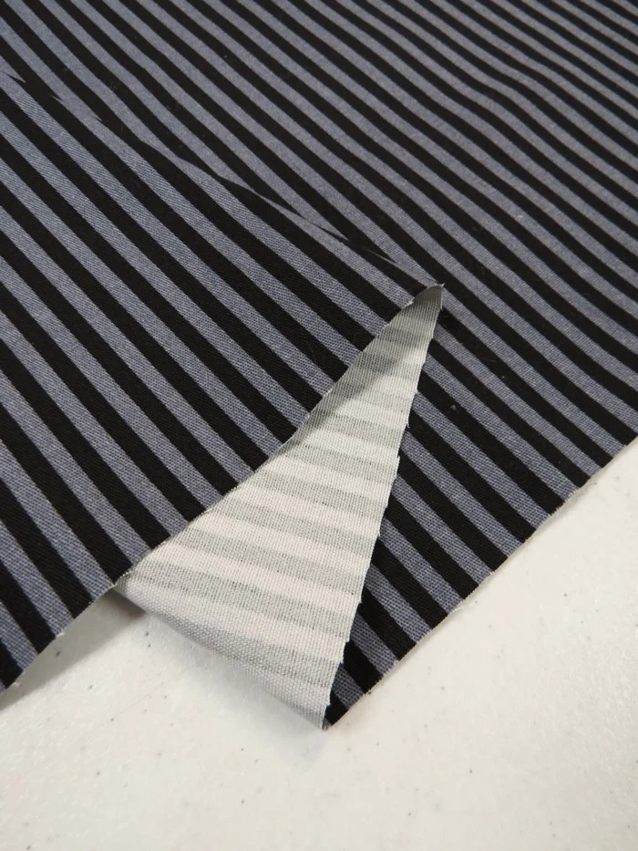 Striped Stretch Twill Fabric - Image 2