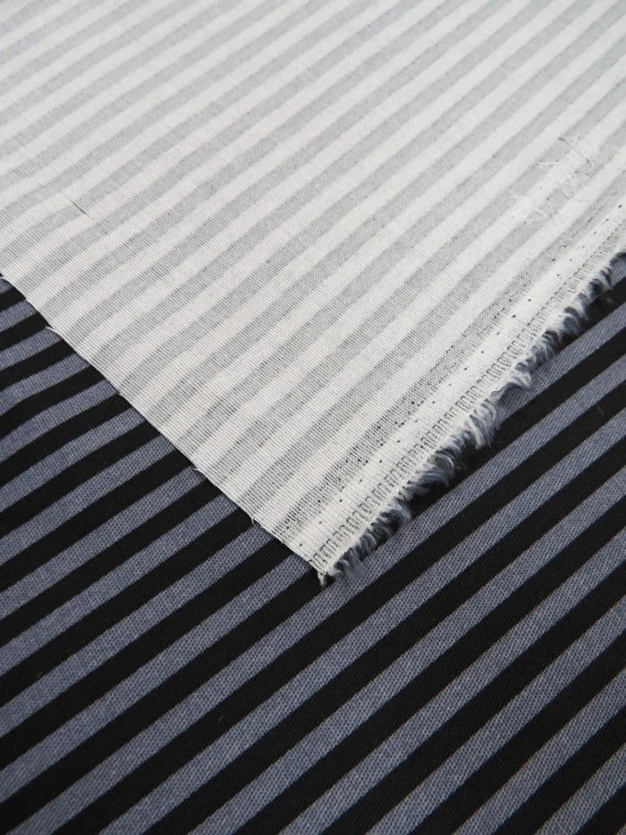 Striped Stretch Twill Fabric - Image 4