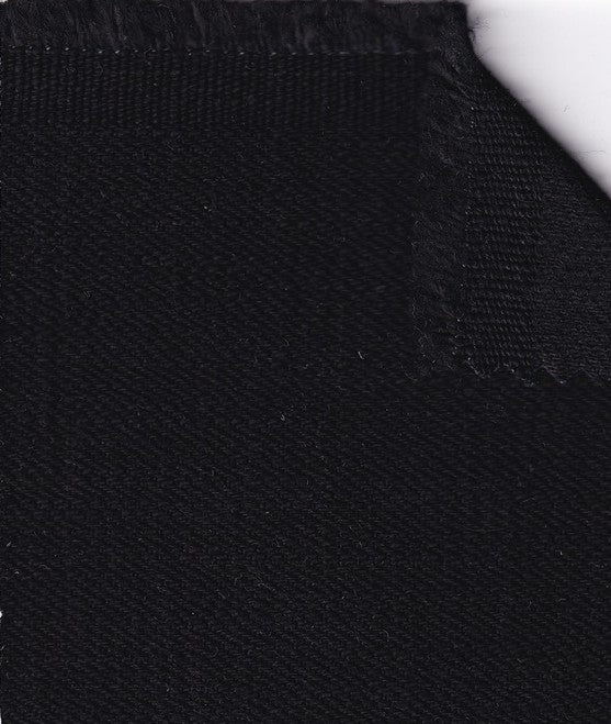 Super-Slub Crosshatch - Black - 100% Cotton - 15.5oz Denim