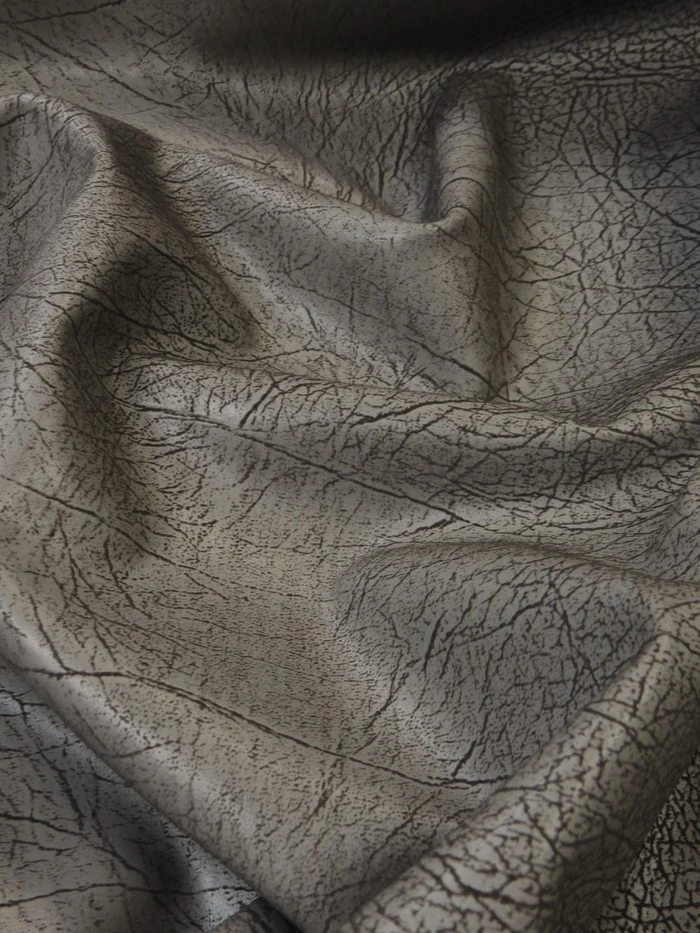 Timber Gray Distressed Velvet Flocking Vinyl / Sold by the Yard - Image 2