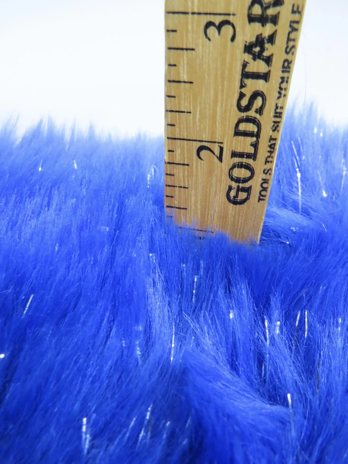 Tinsel Tip Short Shag Faux Fur / Bubblegum Silver / Sold By The Yard / 15 Yard Bolt - Image 4