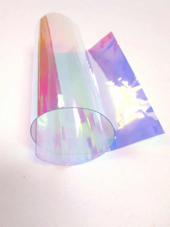 Multi-Color (12 Gauge) Tinted Plastic Vinyl Fabric / Sold By The Yard - Image 2