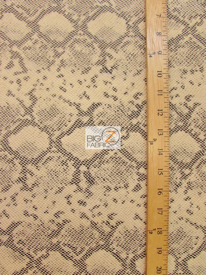 Onyx Black Tropic Sopythana Python Snake Vinyl Fabric / Sold By The Yard - Image 2
