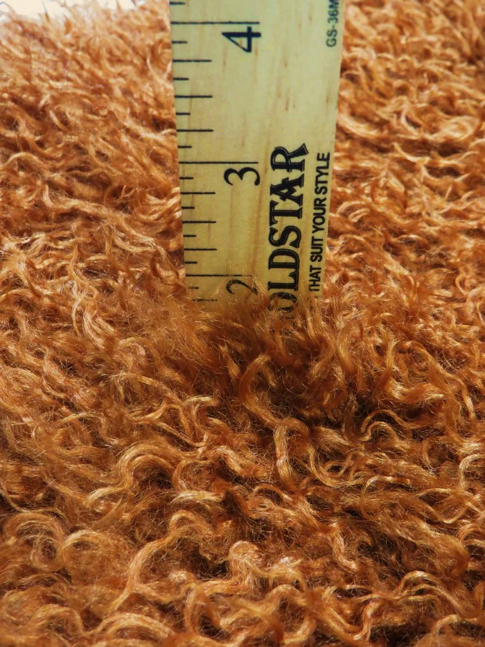 Ultra Curly Mongolian Poodle Minky Fabric - Image 2