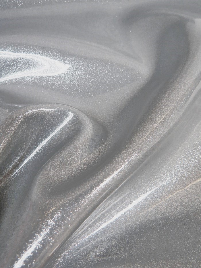 Ultra Sparkle Glitter Upholstery Vinyl Fabric / DARK SILVER / Sold by The Yard - Image 2