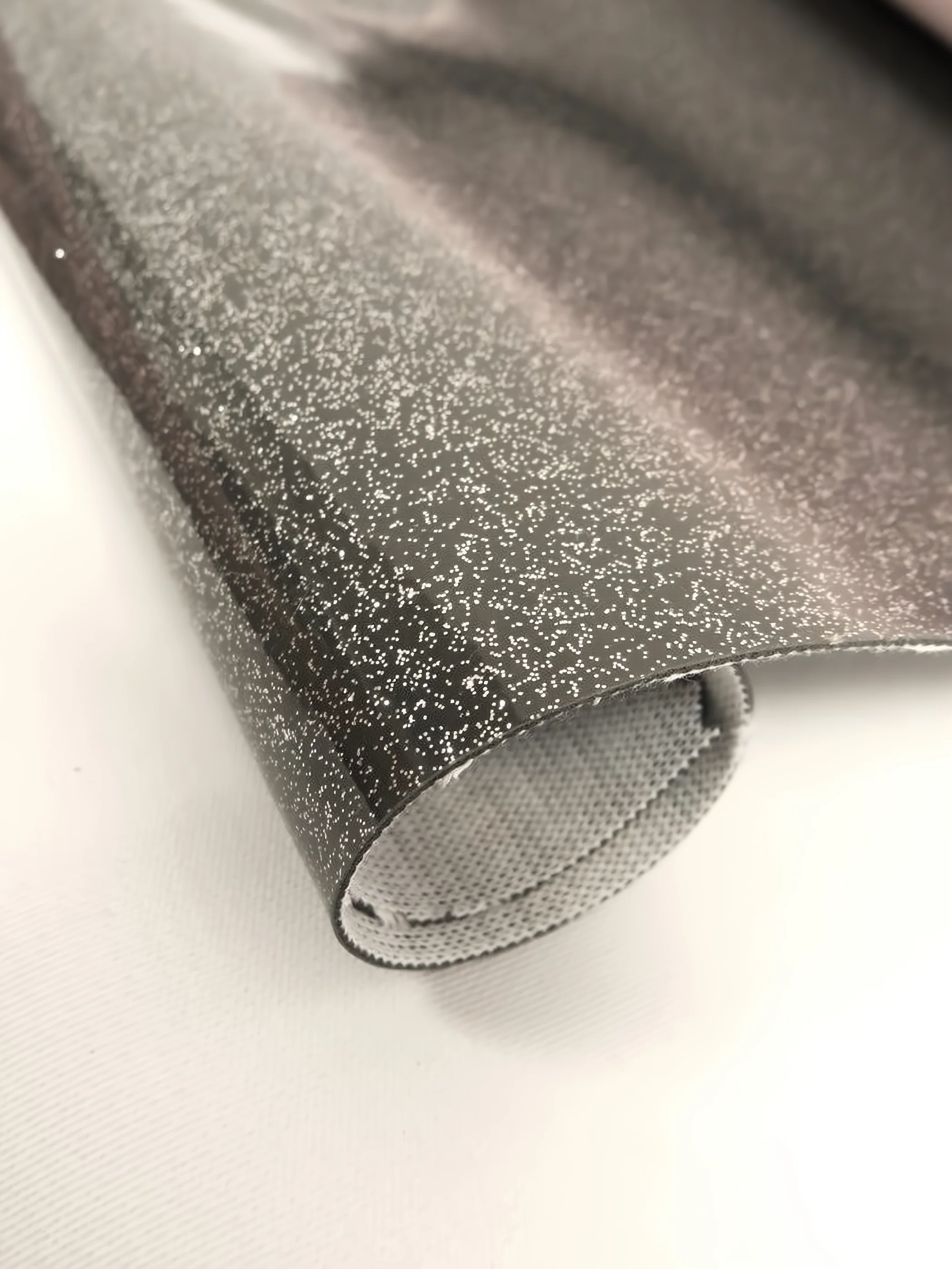 Ultra Sparkle Glitter Upholstery Vinyl Fabric DuroLast® / CHARCOAL / Sold by The Yard